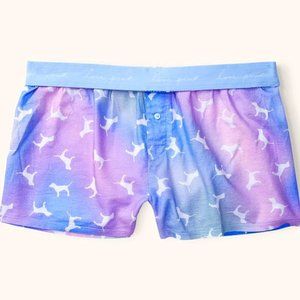 VS PINK Flannel Boxy Pajama Shorts